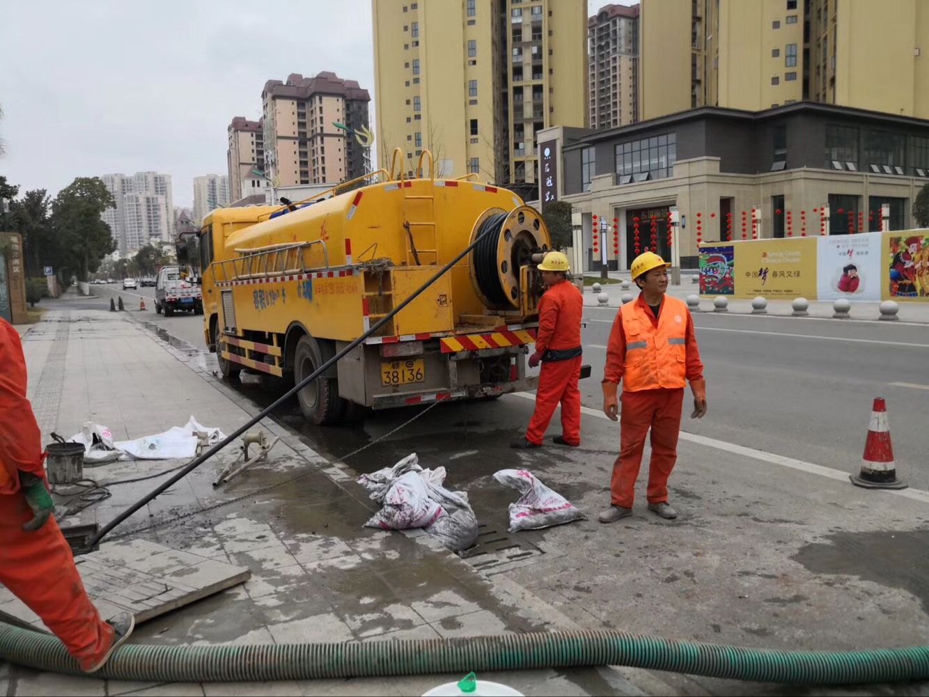 鹤岗排污管道清淤-管道清洗
